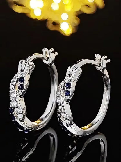 Moonso Luxury Blue Color Earrings for Women Anniversary Gift Jewelry Wholesale E6533