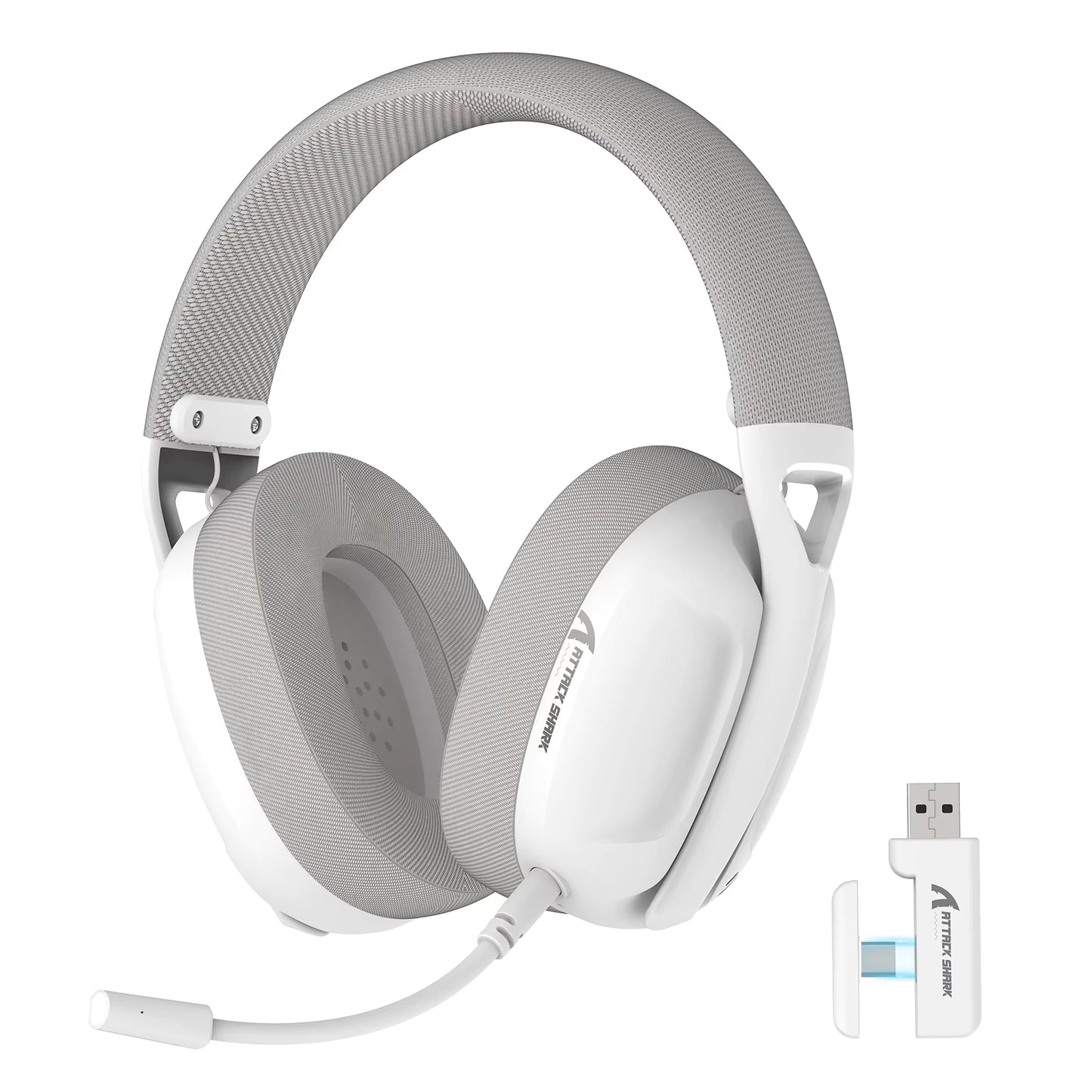 ATTACK SHARK L80 Ultra-Light Tri-Mode Gaming Headset Lightweight Wireless Gaming Headset for PC/PS4/PS5/Switch/Xbox