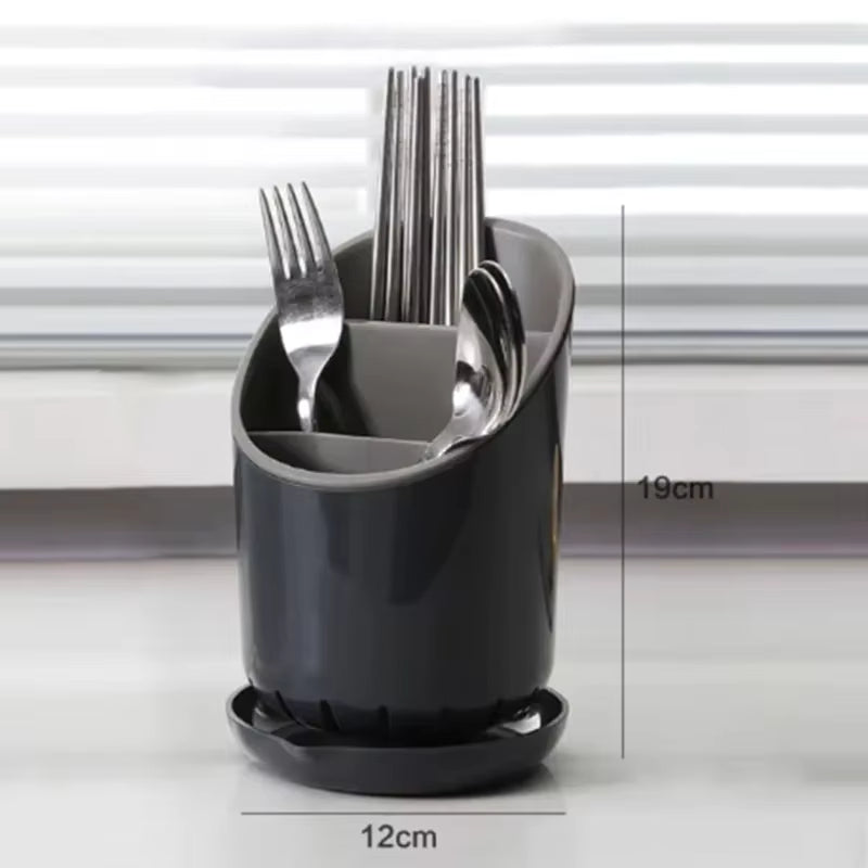 1pc Cutlery Storage Holder Plastic Drainer Drain Containers Drying Rack Tableware Table Knife Spoon Fork Container Kitchen Tool