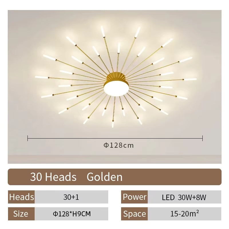 Creative Fan Shaped LED Ceiling Lamp Modern Living Room Light Home Decor Dining Bedroom Kids Room Interior Ceiling Pendant Lamp