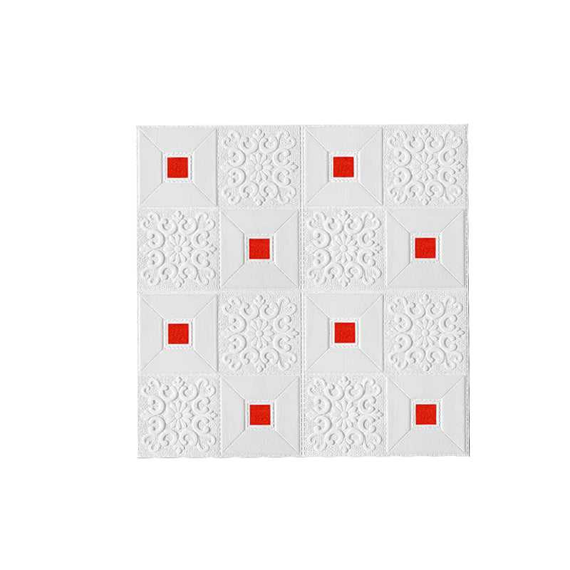 10Pcs 70x70cm Big Size Ceiling Wallpaper 3D Brick Waterproof Wall Stickers Foam Self-Adchive Wall Decoration
