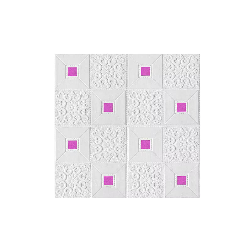 10Pcs 70x70cm Big Size Ceiling Wallpaper 3D Brick Waterproof Wall Stickers Foam Self-Adchive Wall Decoration