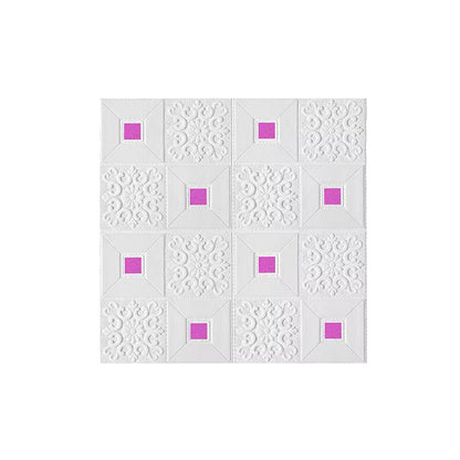 10Pcs 70x70cm Big Size Ceiling Wallpaper 3D Brick Waterproof Wall Stickers Foam Self-Adchive Wall Decoration