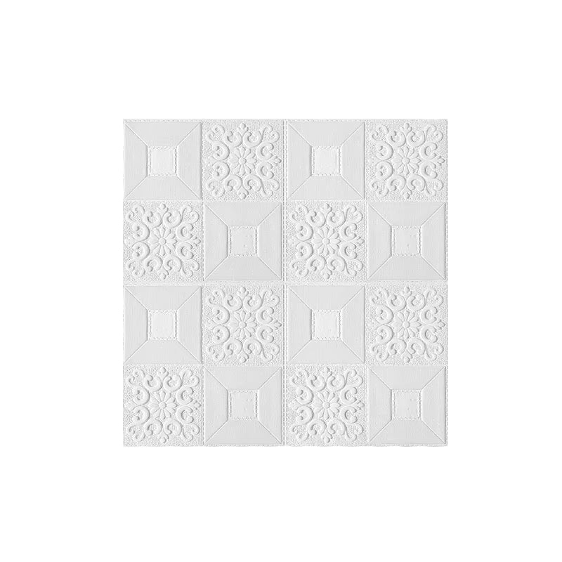10Pcs 70x70cm Big Size Ceiling Wallpaper 3D Brick Waterproof Wall Stickers Foam Self-Adchive Wall Decoration