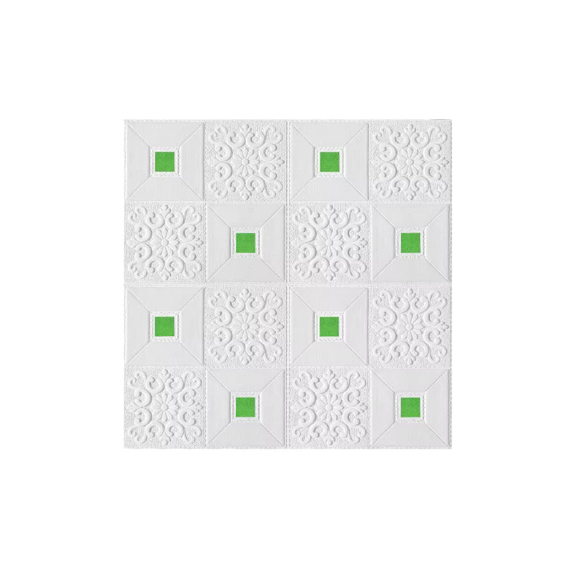 10Pcs 70x70cm Big Size Ceiling Wallpaper 3D Brick Waterproof Wall Stickers Foam Self-Adchive Wall Decoration