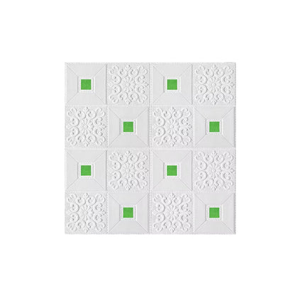 10Pcs 70x70cm Big Size Ceiling Wallpaper 3D Brick Waterproof Wall Stickers Foam Self-Adchive Wall Decoration