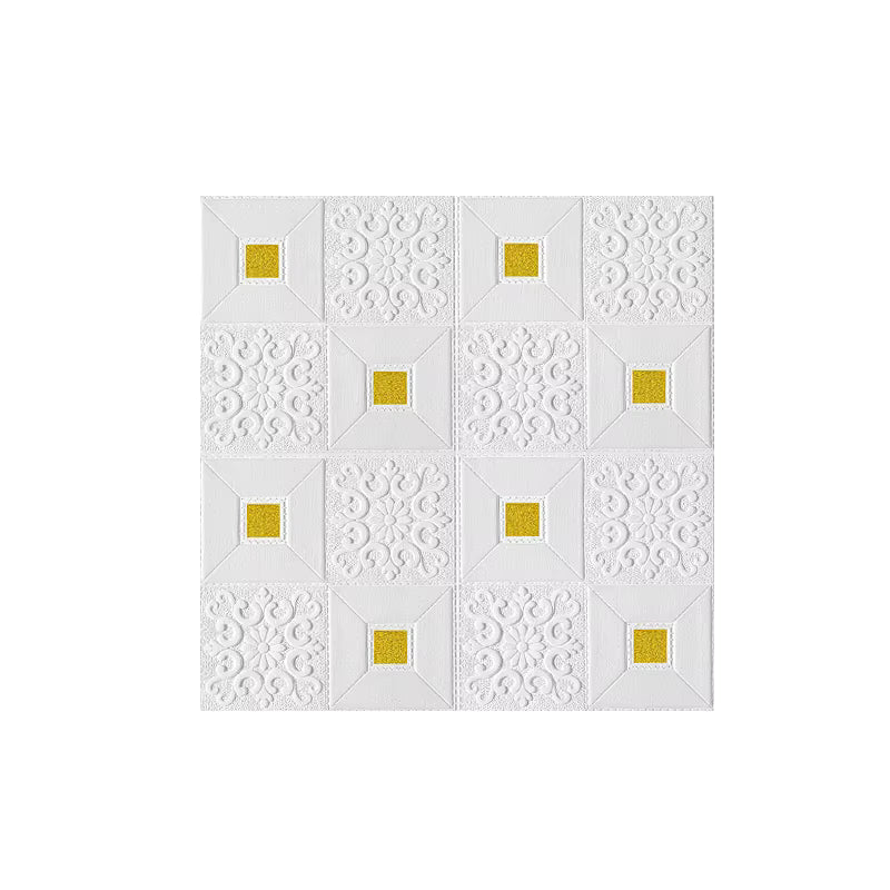 10Pcs 70x70cm Big Size Ceiling Wallpaper 3D Brick Waterproof Wall Stickers Foam Self-Adchive Wall Decoration