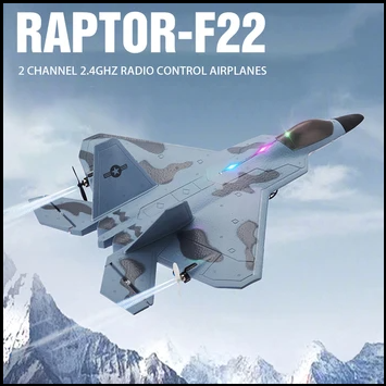 RC Airplane Raptor F22 Warplane Version