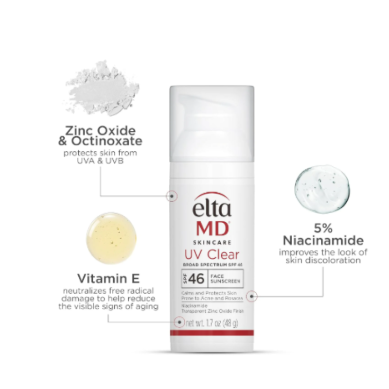 EltaMD UV Clear Face Sunscreen SPF 46, Oil Free Sunscreen, 1.7 oz - Image 5